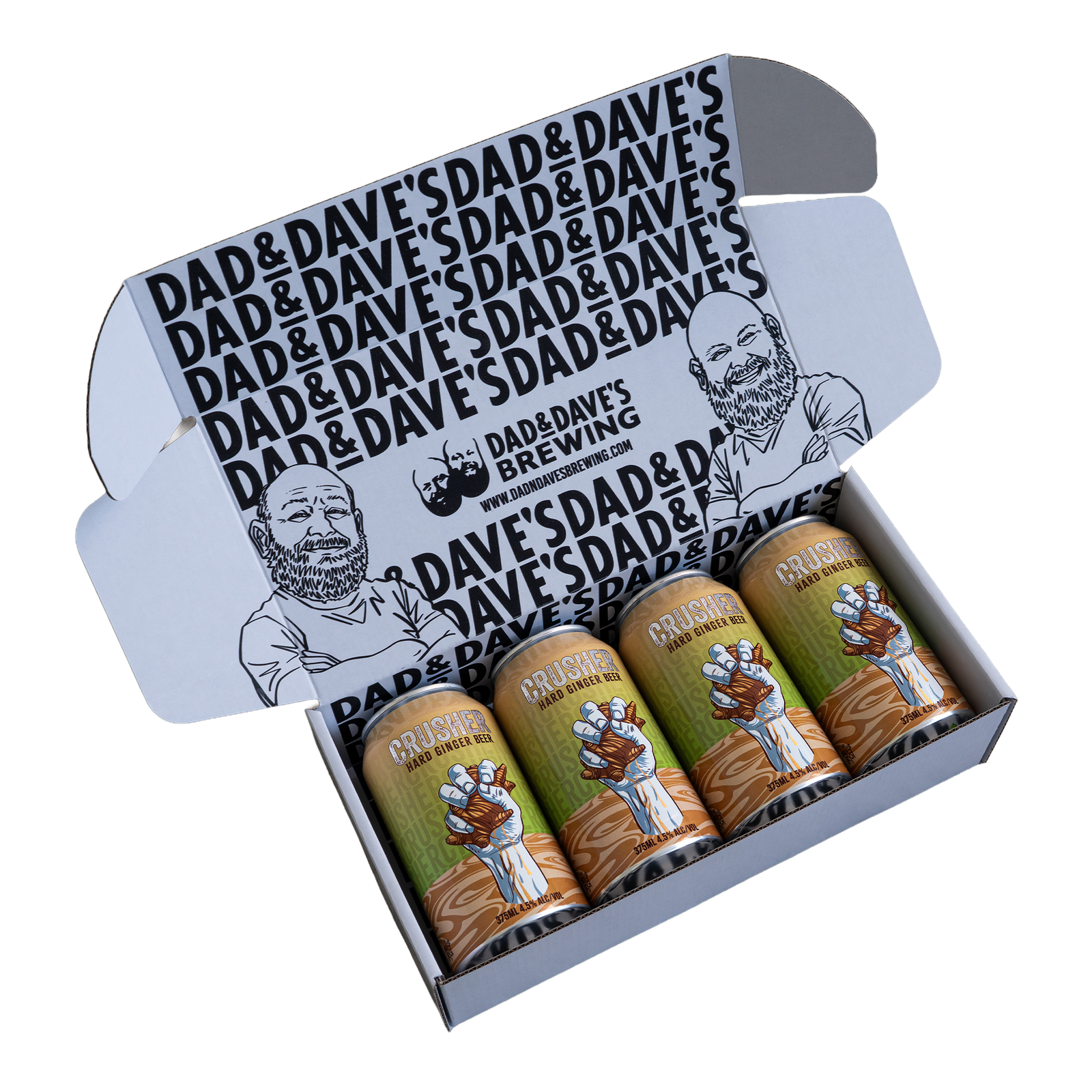 CRUSHER: Hard Ginger Beer (Sugar Free) Taster Pack